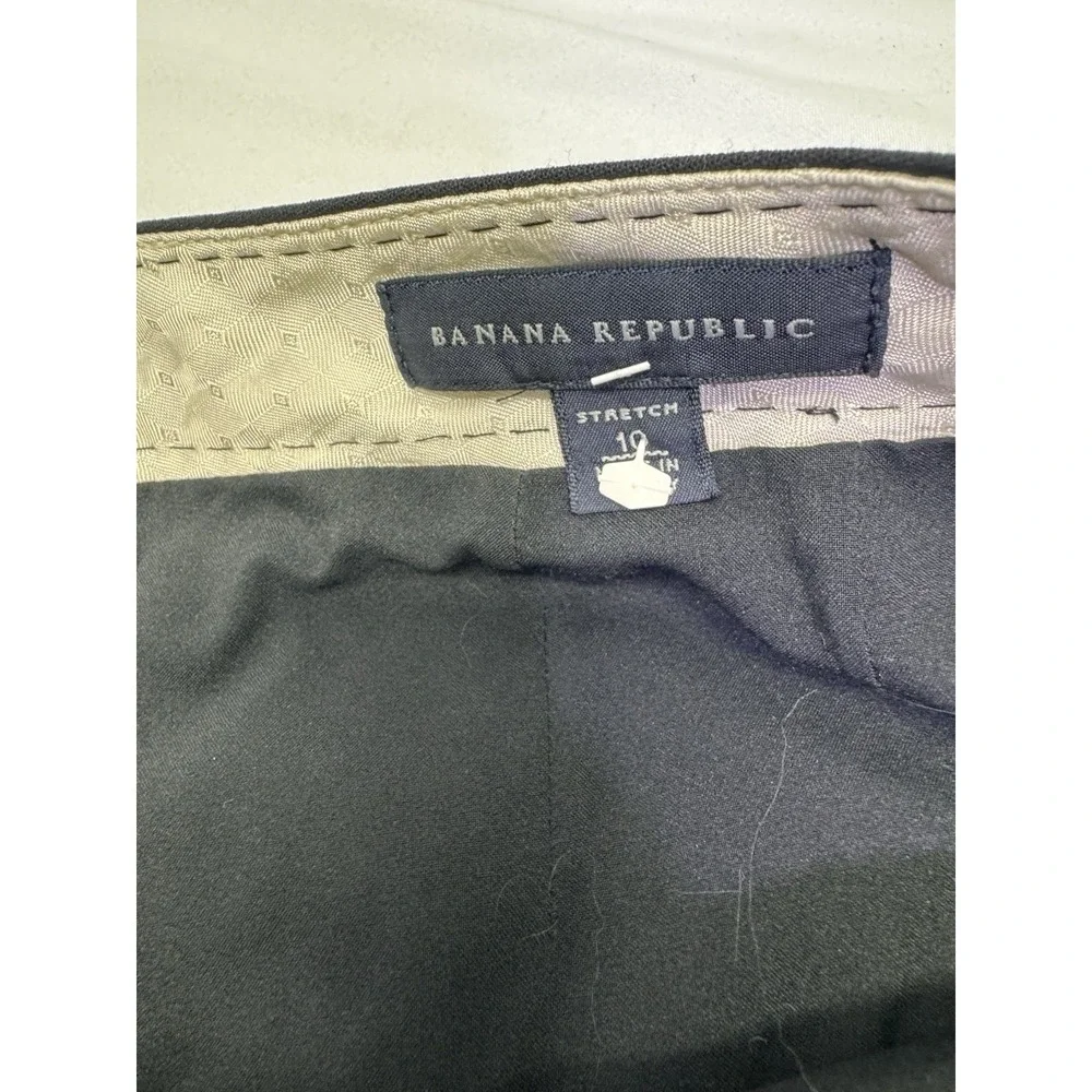 Banana Republic Black Midi Pencil Skirt Stretch Career Women's‎ 10 Stretch Pride